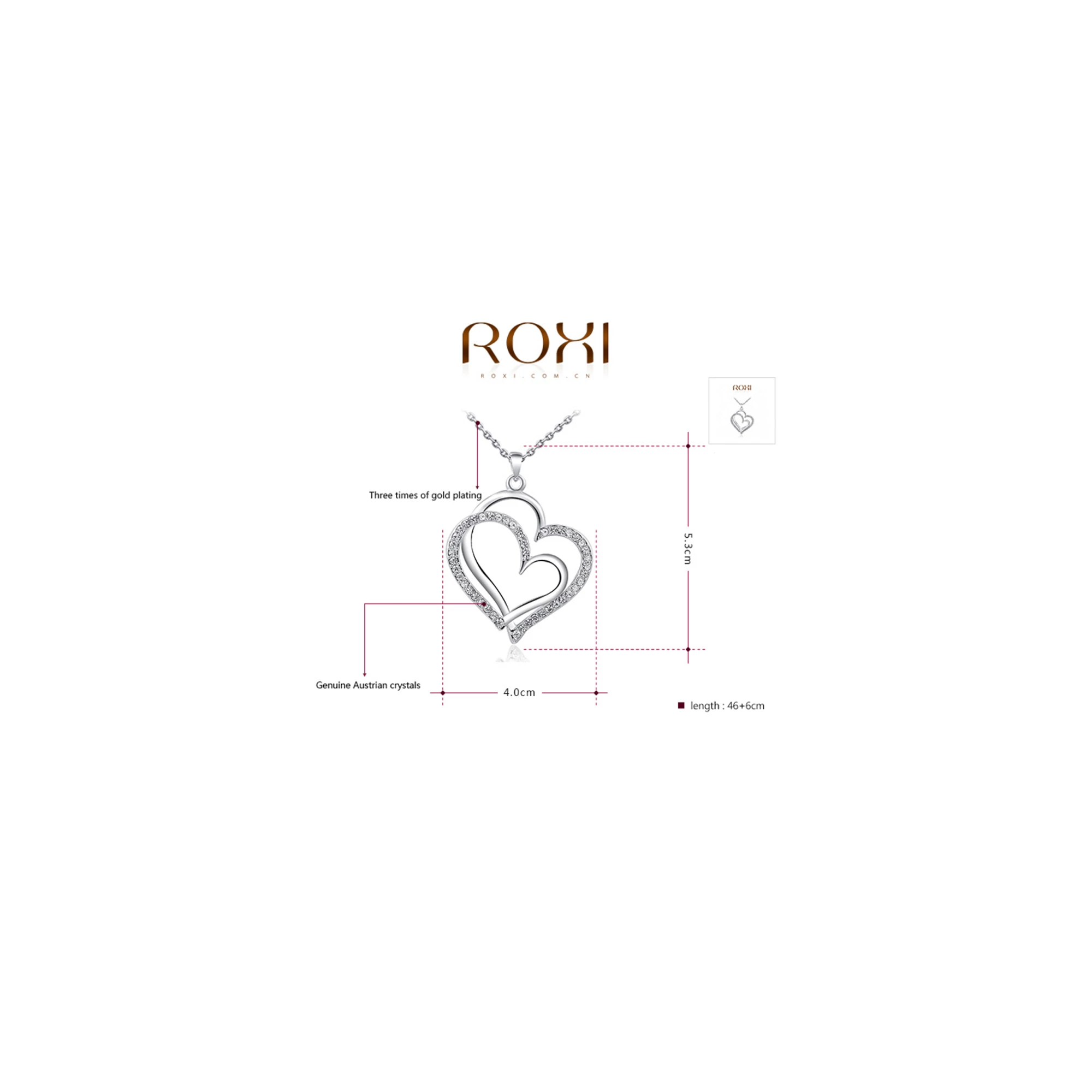 ROXI SZÍVPÁR - nyaklánc
