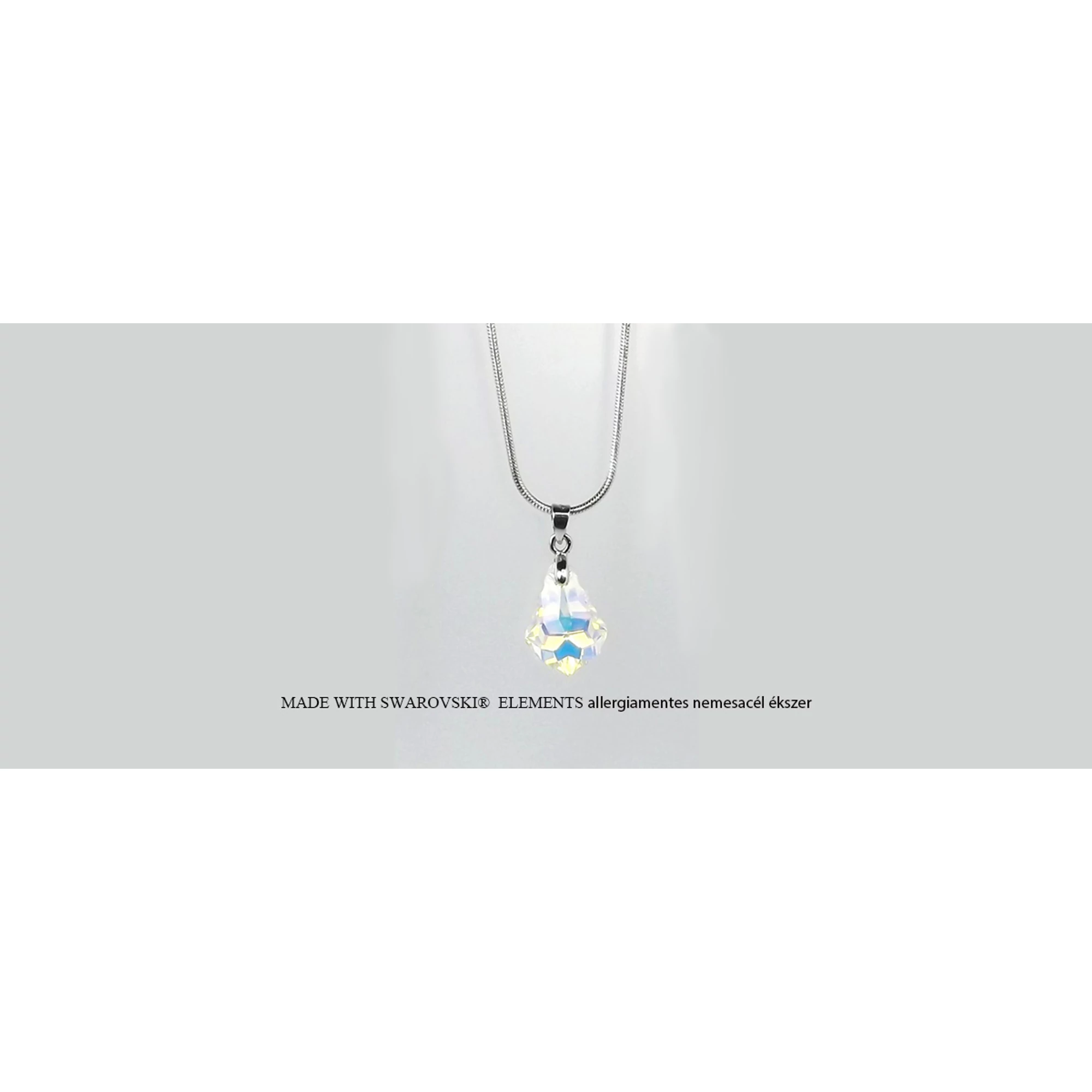 Barokk medál Swarovski kristállyal