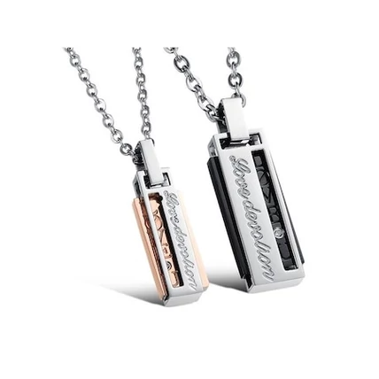 ÖSSZETARTOZÁS - PÁROS NYAKLÁNC MEDÁLLAL  ÖSSZETARTOZÁS - PÁROS NYAKLÁNC MEDÁLLAL