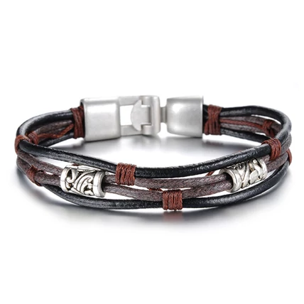 BARNA - FEKETE BŐR  KARKÖTŐ 