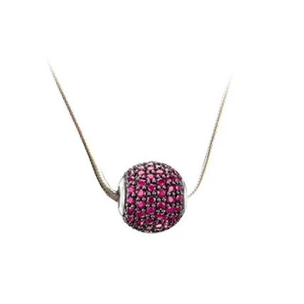  EZÜSTÖZÖTT NYAKLÁNC CSILLOGÓ CHARMMAL 