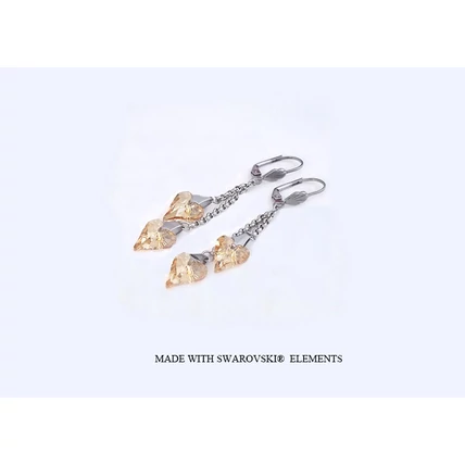 Swarovski szív alakú fülbevaló