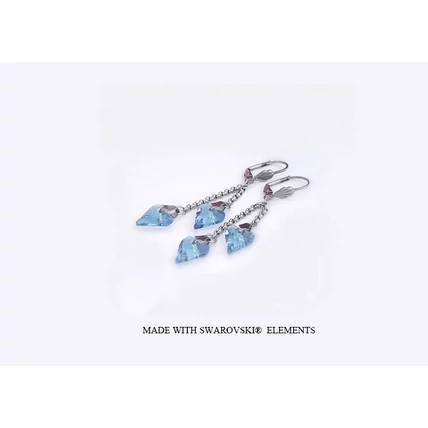 Swarovski szív alakú fülbevaló