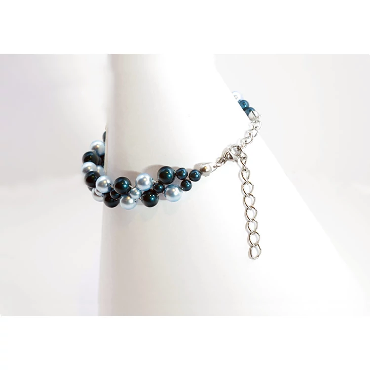 Kép 2/2 - GYÖNGY KARKÖTŐ - dark blue/light blue